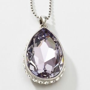 Touchstone Crystal by Swarovski Lilac Drop Pendant